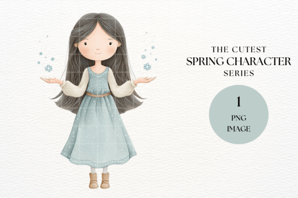 Add Charm and Creativity to Your Designs with Magic Girl Snowflakes Clipart PNG