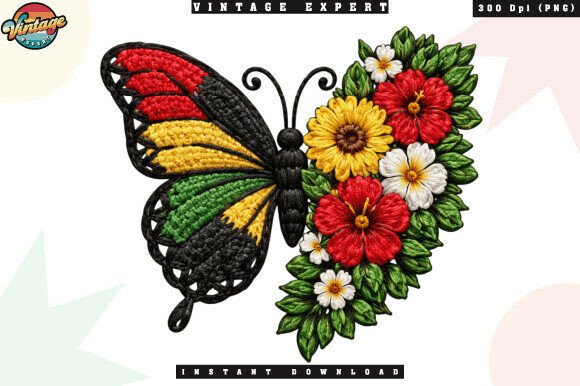 Black Culture Butterfly Floral PNG: A Guide to Pan-African Design Assets