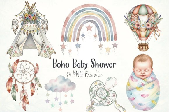 Boho Baby Shower Sublimation Bundle: A Practical Choice for Creative DIY Projects