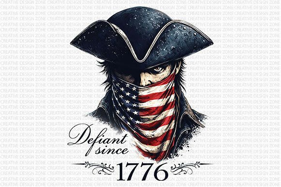 Defiant Since 1776 PNG: Bold Patriotic Design