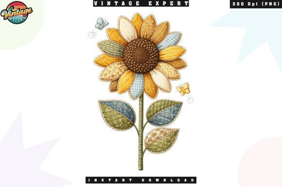 Elevating Digital Craftsmanship: The Strategic Value of the Cute Sunflower Patchwork Scrapbook PNG