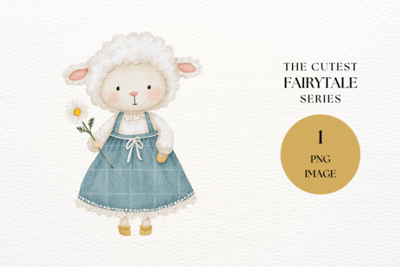 Elevating Visual Storytelling: The Strategic Value of Cute Lamb Girl Clipart Floral Character in Modern Design