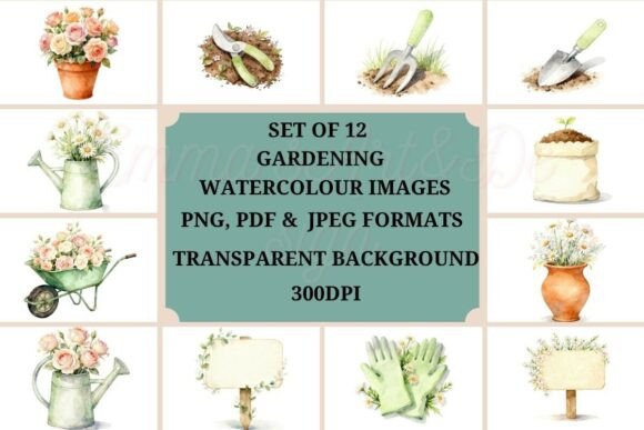 Evaluating the Watercolor Garden Clipart Set for Botanical Design Projects