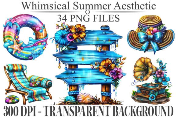 Evaluating Whimsical Summer Aesthetic Clipart for Seasonal Design Projects