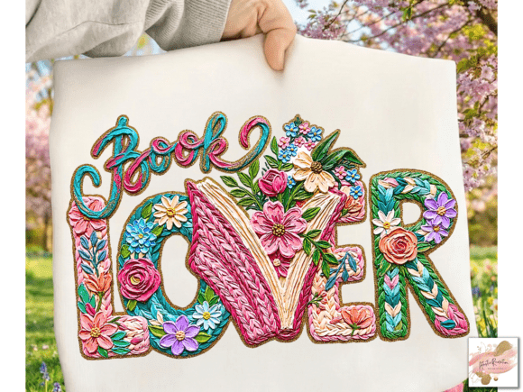 Floral Book Lover Png Bookish Png: A Practical Asset for Literary Design