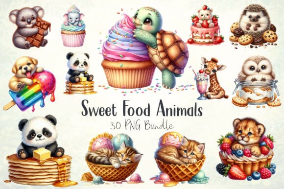 Sweet Food Animals Clipart Bundle: A Guide to High-Resolution Digital Design Assets